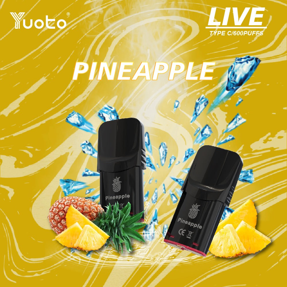 Yuoto live - 600 puffar - Pineapple