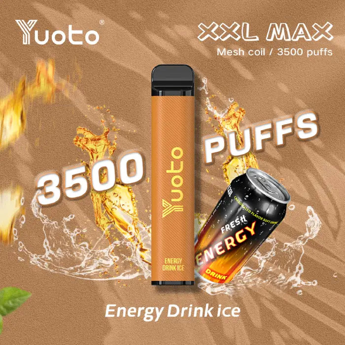 Yuoto XXL Max Energy Drink - Kraftfull smak i en kraftfull enhet. Upplev en fantastisk vaping upplevelse idag.