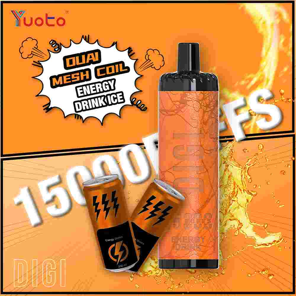 Digi vape med smak av Energy dryck, innehåller 15000 bloss.