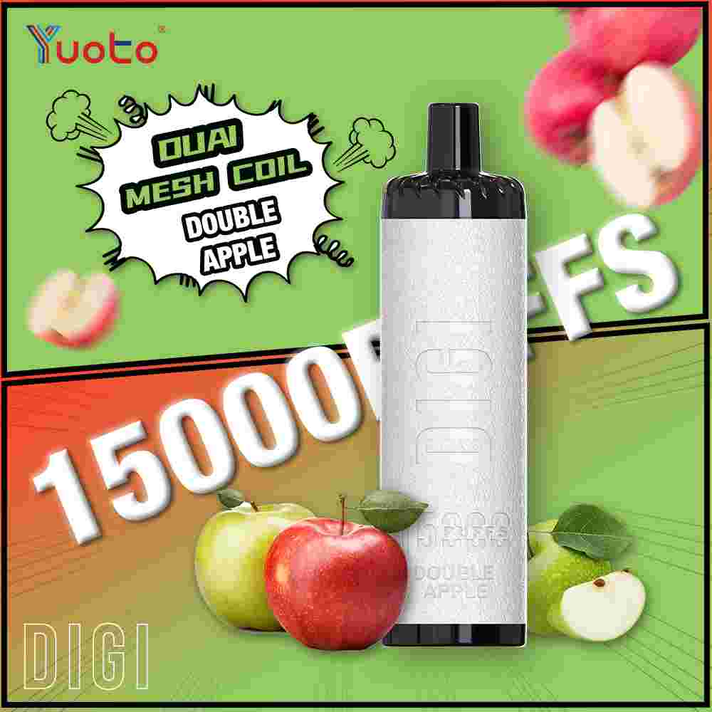 Digi laddningsbar vape med 15000 bloss- double apple-