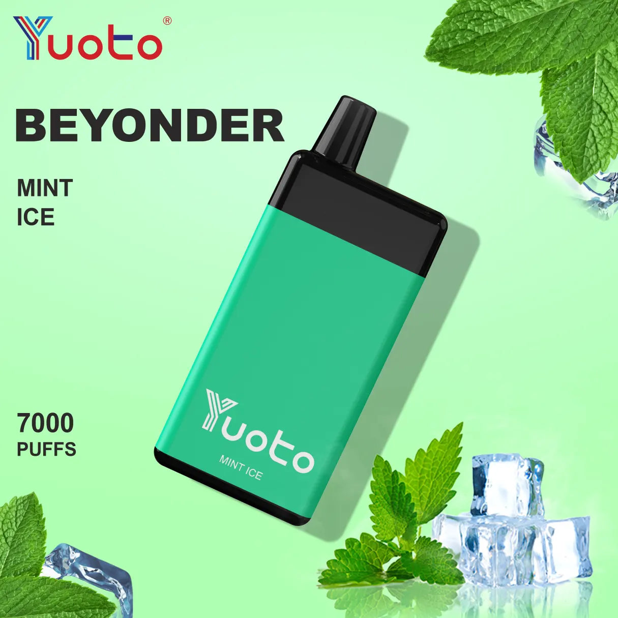 Beydonder 7000 bloss en laddningsbar vape med smak av mentol mynta.