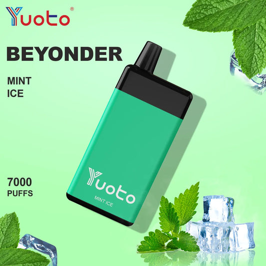 Beydonder 7000 bloss en laddningsbar vape med smak av mentol mynta.
