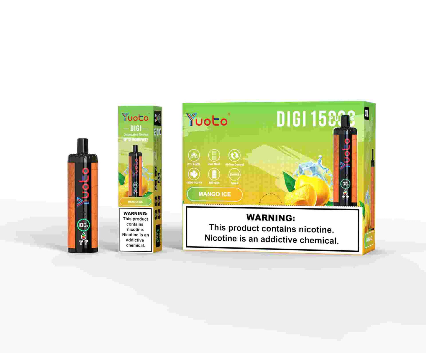 Vape med 15000 bloss. Finns i flera olika smaker.