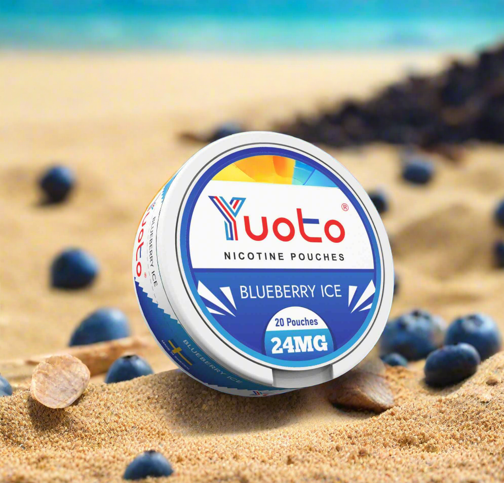 Yuoto snus blåbär. 20 portioner. 24mg nikotin