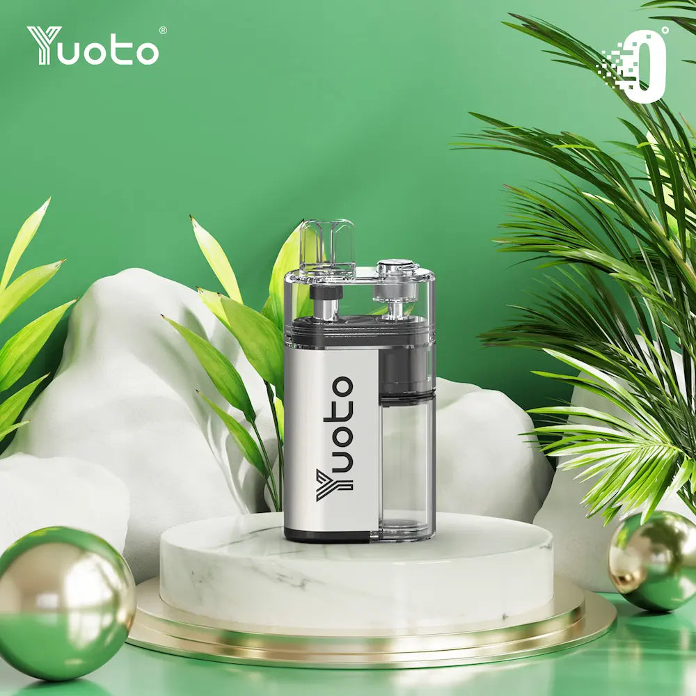 En vit mod vape zero, påfyllningsbar vape.