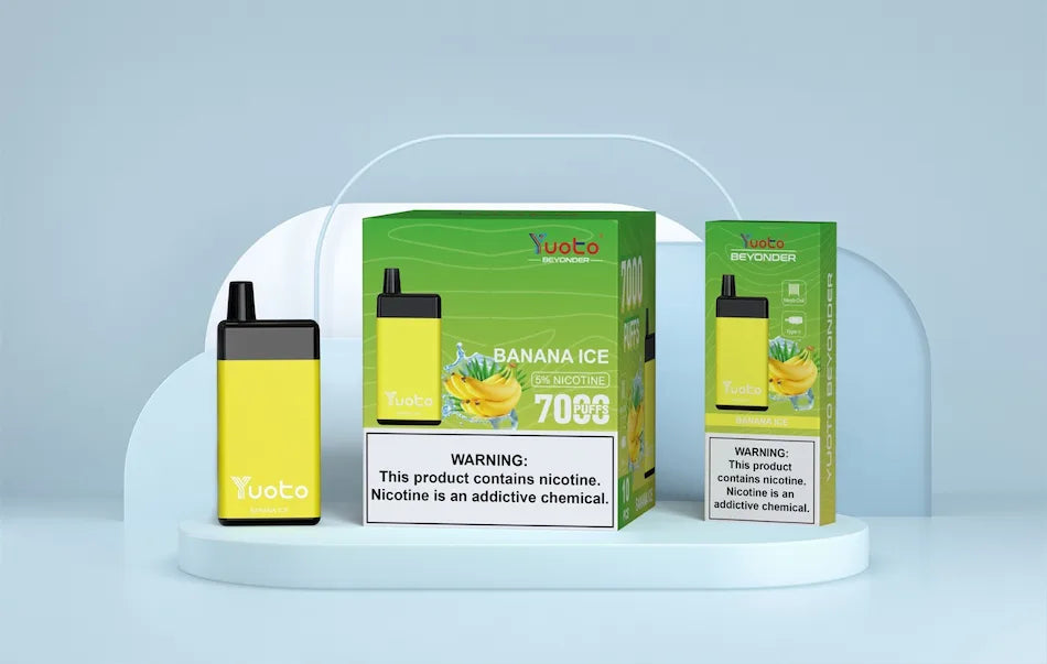 Is baanan smak laddningsbar vape med 7000 bloss .