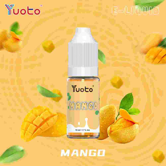 Vape juice med tropisk mangosmak i 10 ml flaska  på 35mg/ml (3,5%) nikotinsalt.