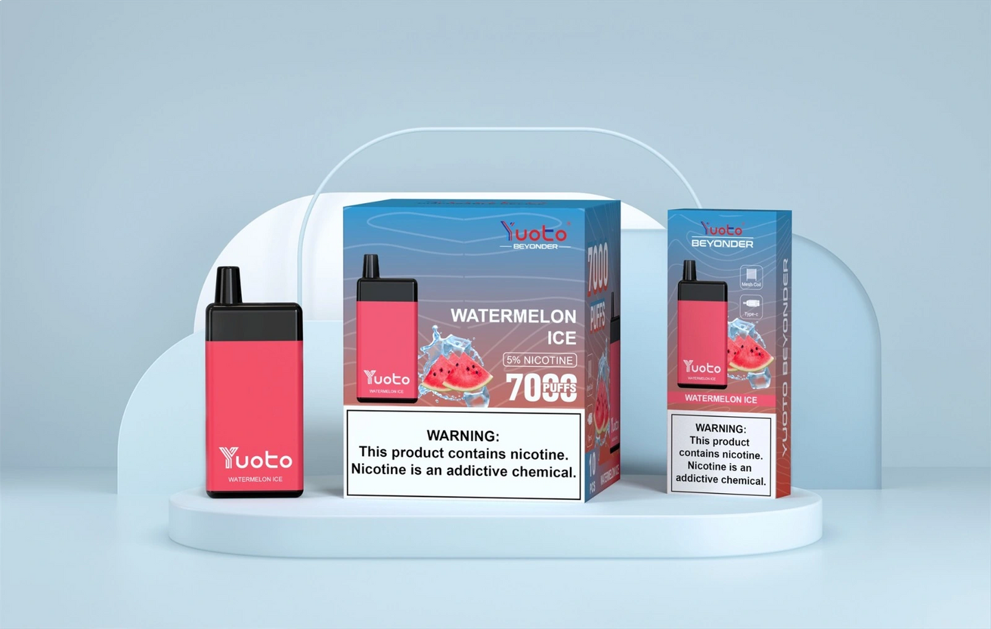 Vape med 7000 bloss och smak av friskt vattenmelon.
