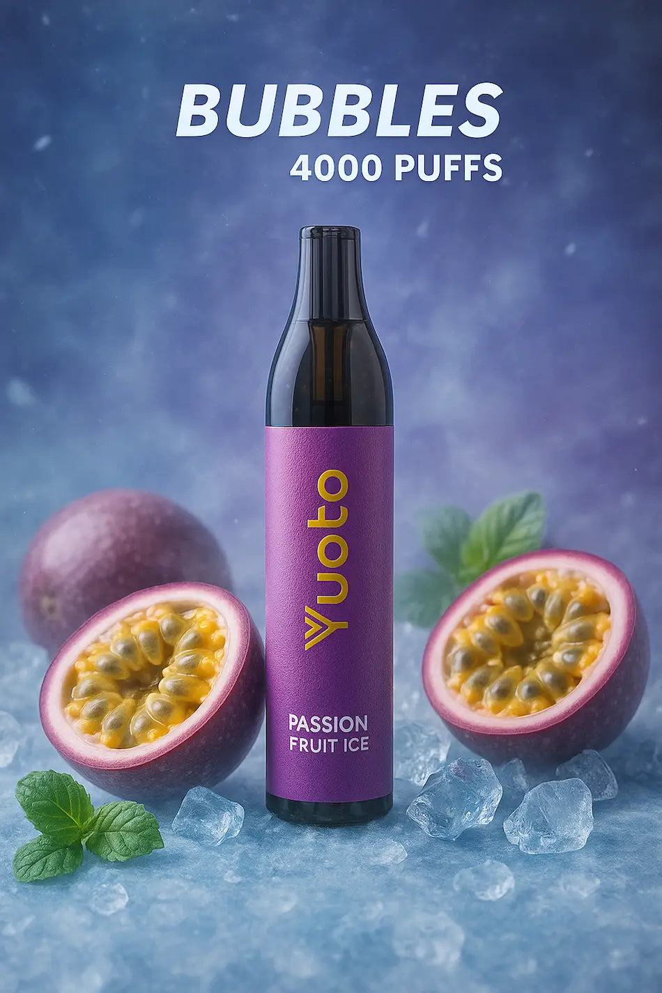 Vape med 4000 bloss och smak av passion frukt. 