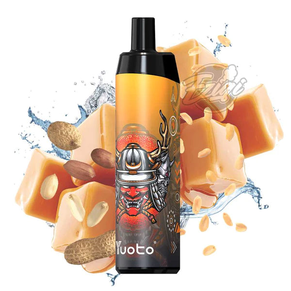 Thanos caramel peanut är en vape med 5000 bloss.