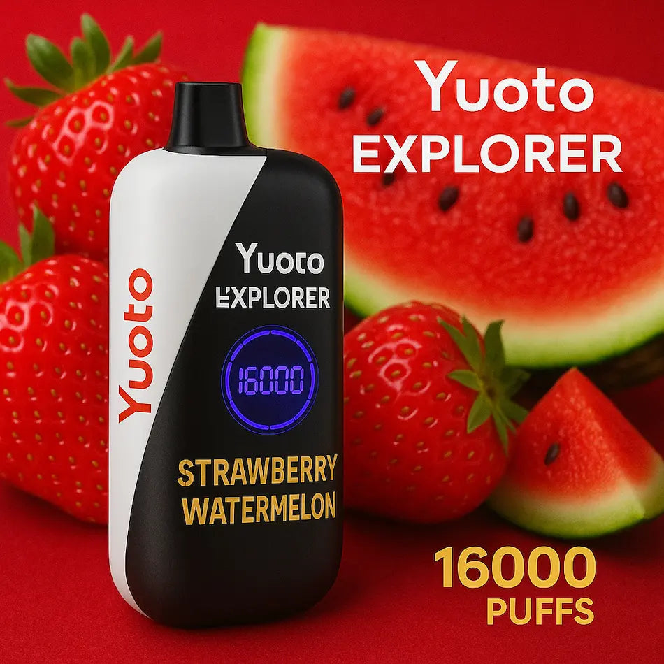 Vape med 16000 bloss och smak av vattenmelon. 