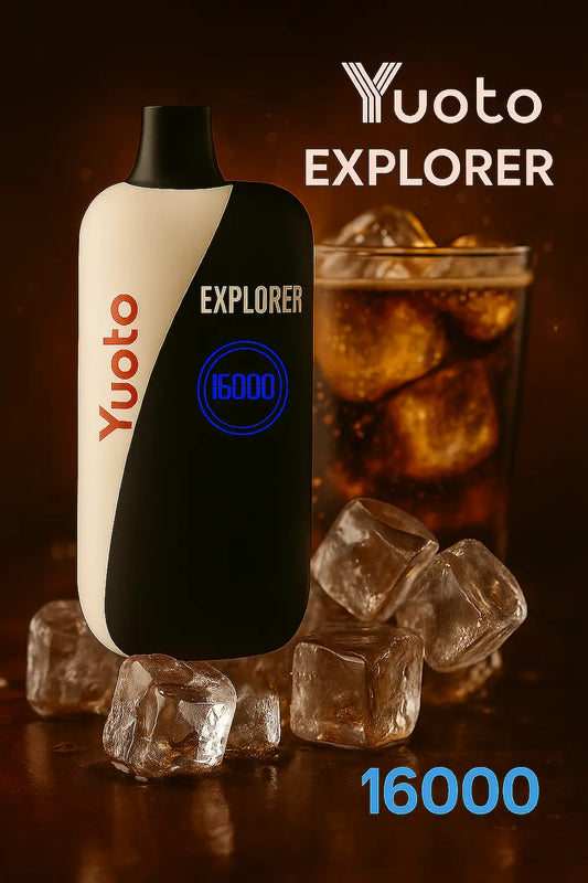 Vape med 16000 bloss och smak av kall cola.