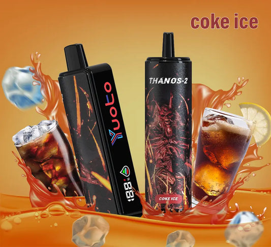 Laddningsbar vape med 10000 bloss och smak av kola.