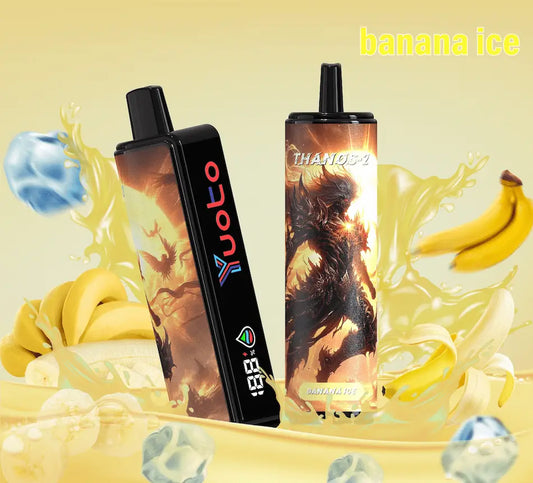 Laddningsbar vape med 10000 bloss och smak av banan.