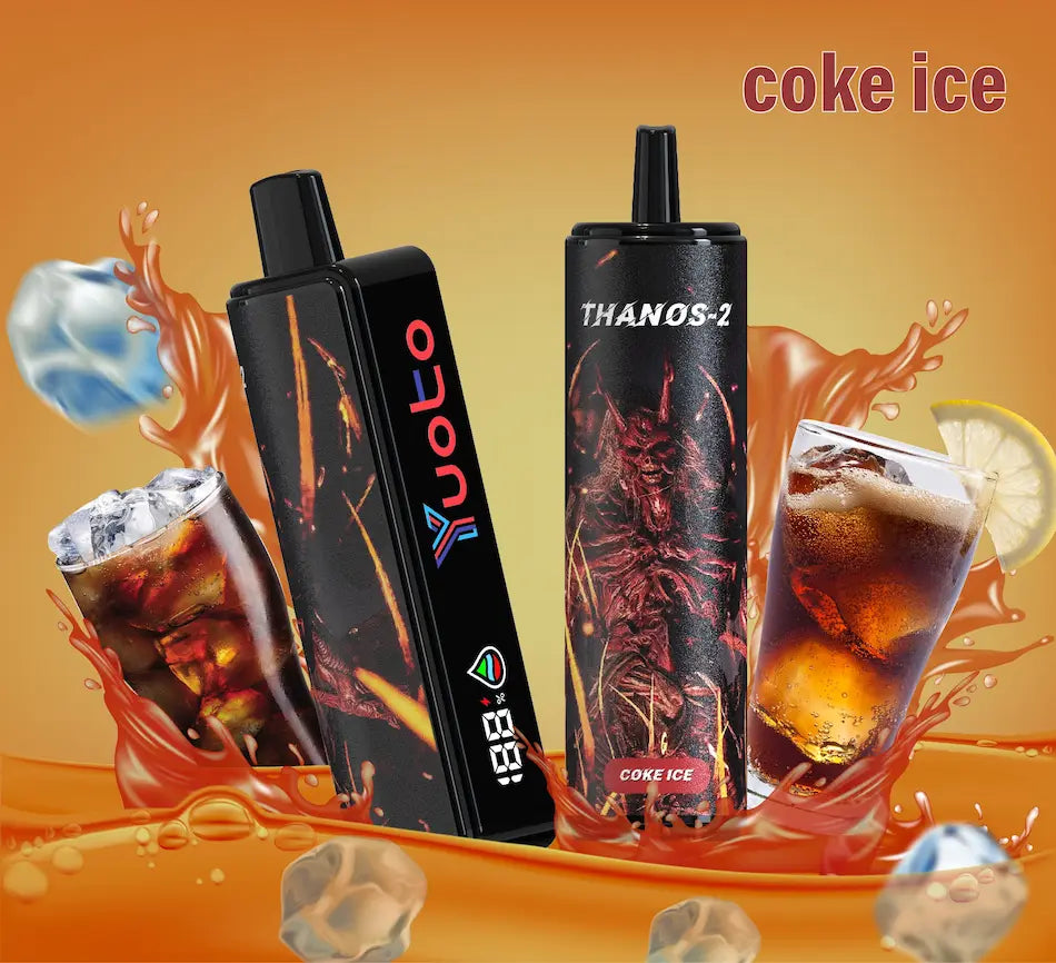 Laddningsbar vape med 1000 bloss och smak av kola.