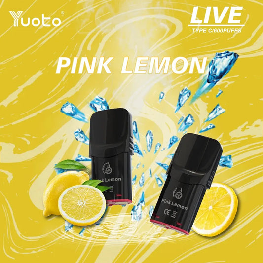 Live pod med smak av Pink Lemon och 600 bloss.