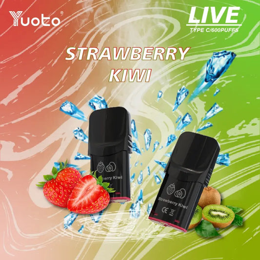 Yuoto Live med smak av strawberry Kiwi.