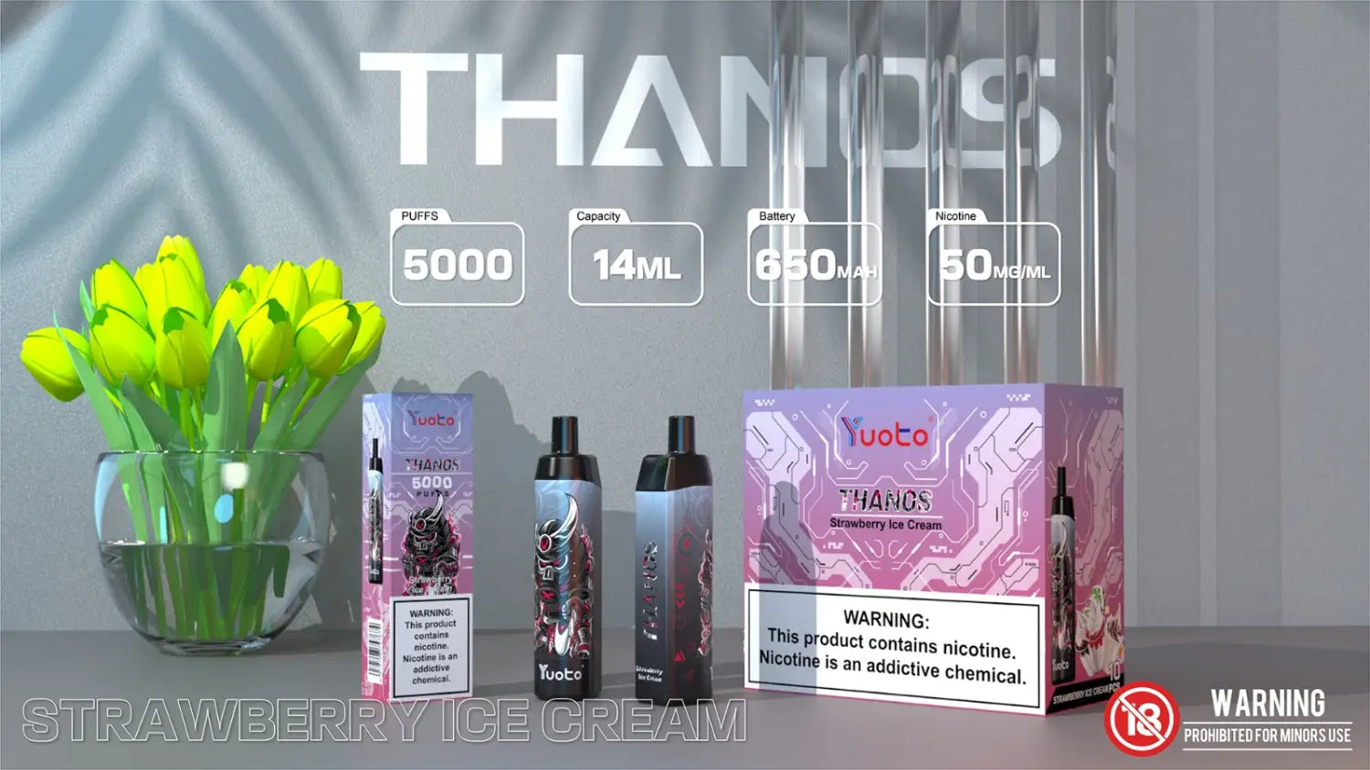 Thanos vape med 5000 bloss.