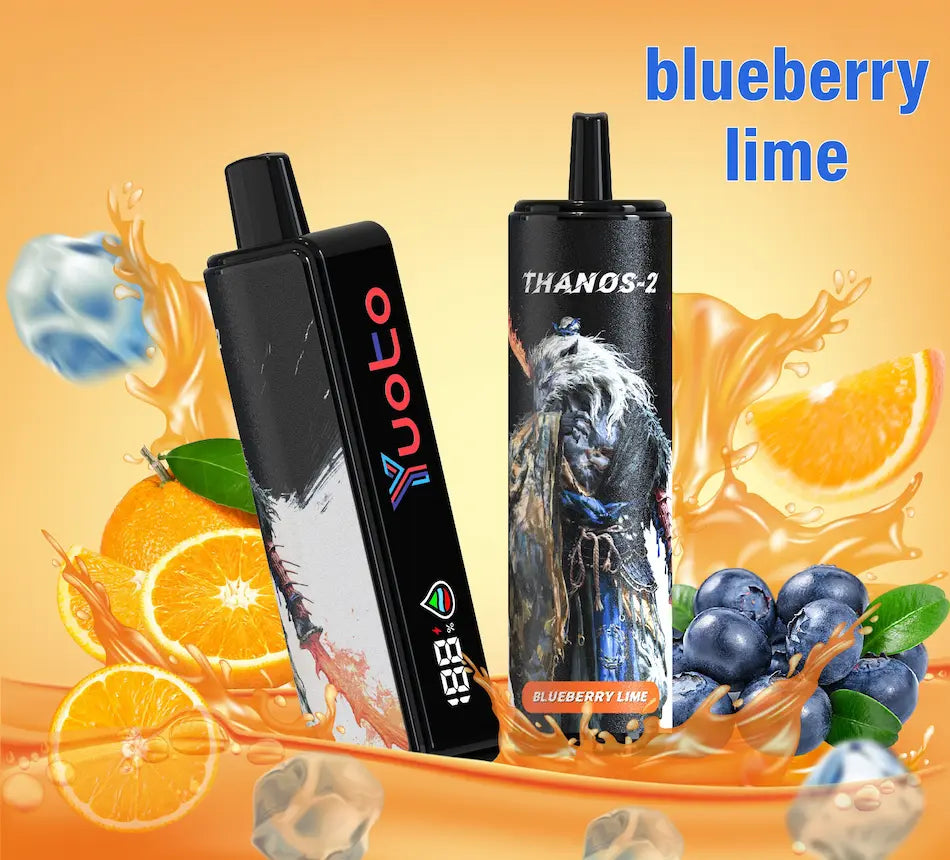 Vape med 10000 bloss och smak av blåbär och citron. 