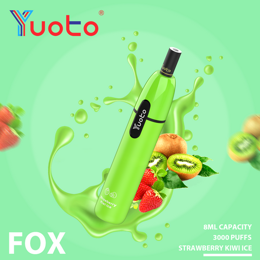 Vape med 3000 bloss. Smak av Jordgubb och kiwi.