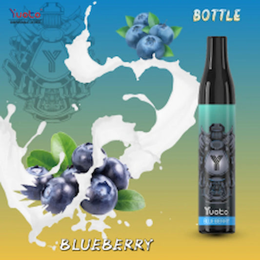 Bottle vape med 600 bloss och smak av blåbär.