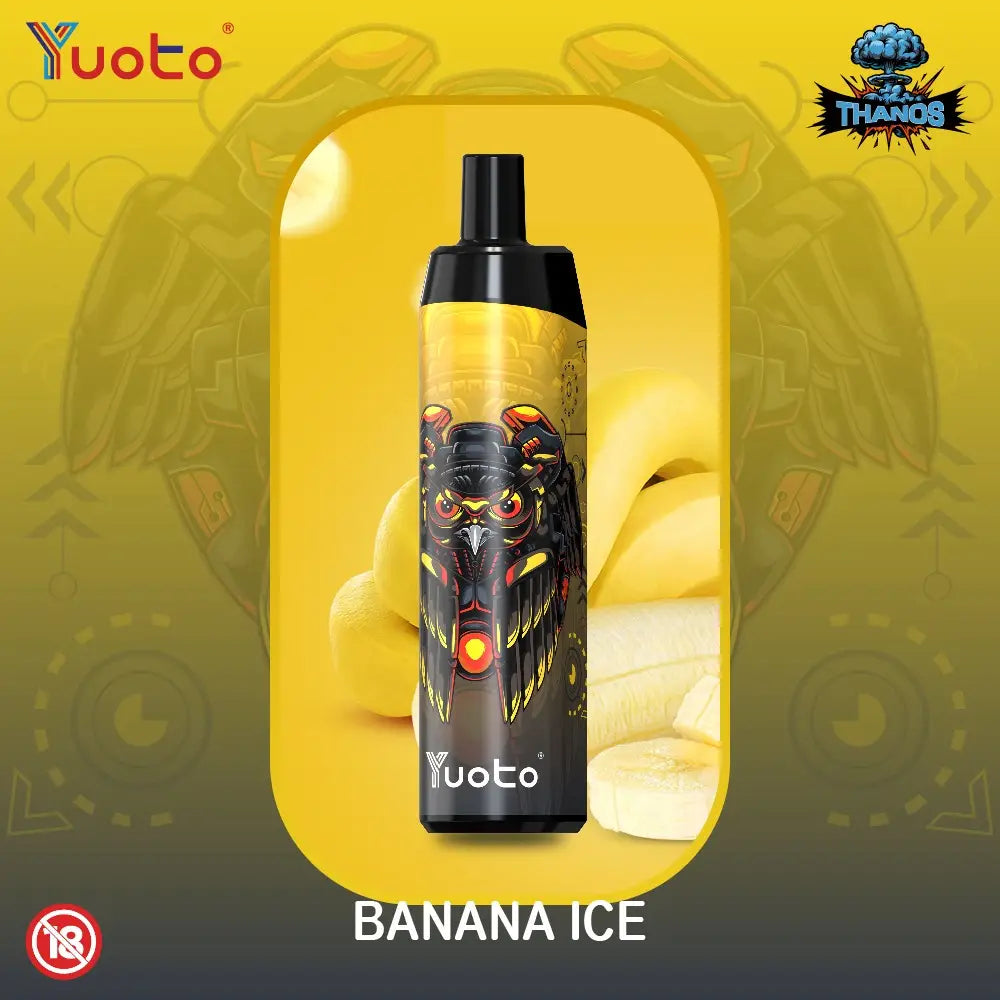 Vape med smak av banana ice. Innehåller 5000 bloss.
