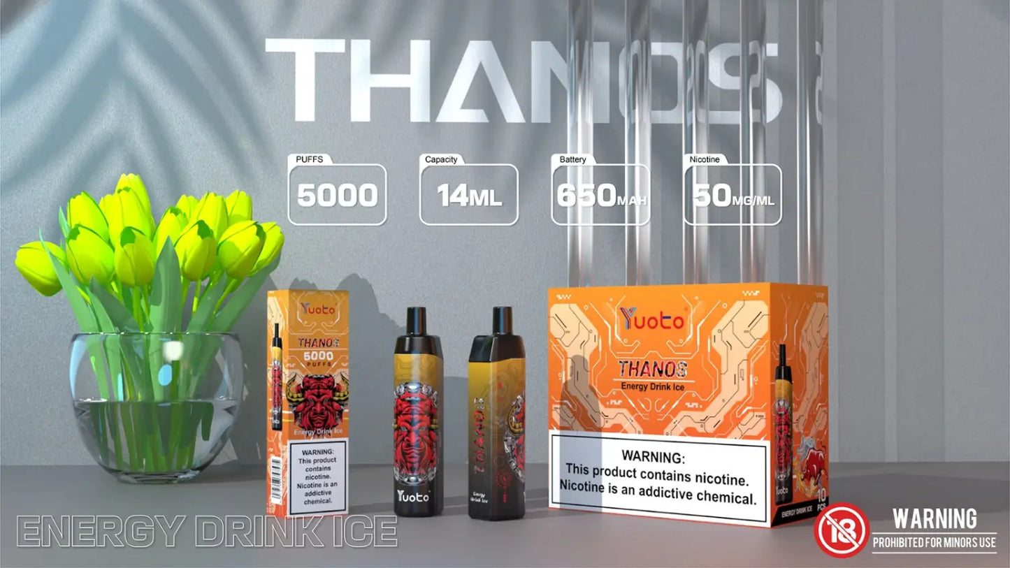 Vape med smak av energidryck. Innehåller 5000 bloss.