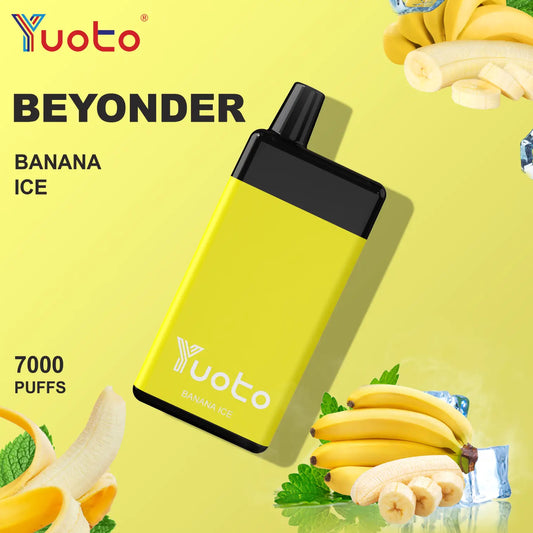 Laddningsbar vape  Beyonder med hela 7000 bloss och is banan smak.