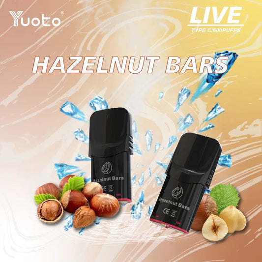 Live Pod Hazelnut Bars (3st)