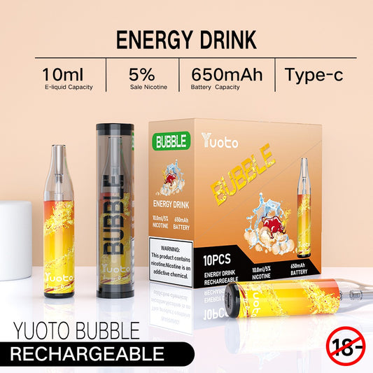 Vape med smak av energidryck. 